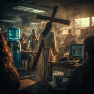 jesuswithcrossatworkplace