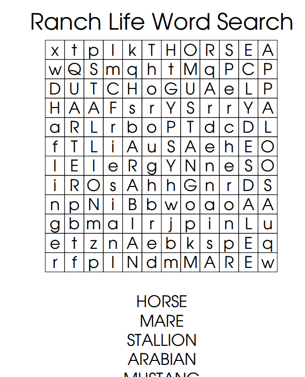 Screenshot 2026-04-10 at 14-46-20 Word Search – Ranch Life – Horses – 001 – mmchuck.com
