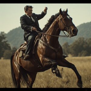 reaganonhorse